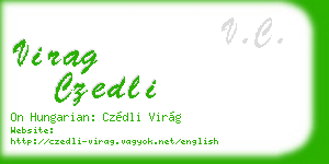 virag czedli business card