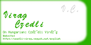 virag czedli business card